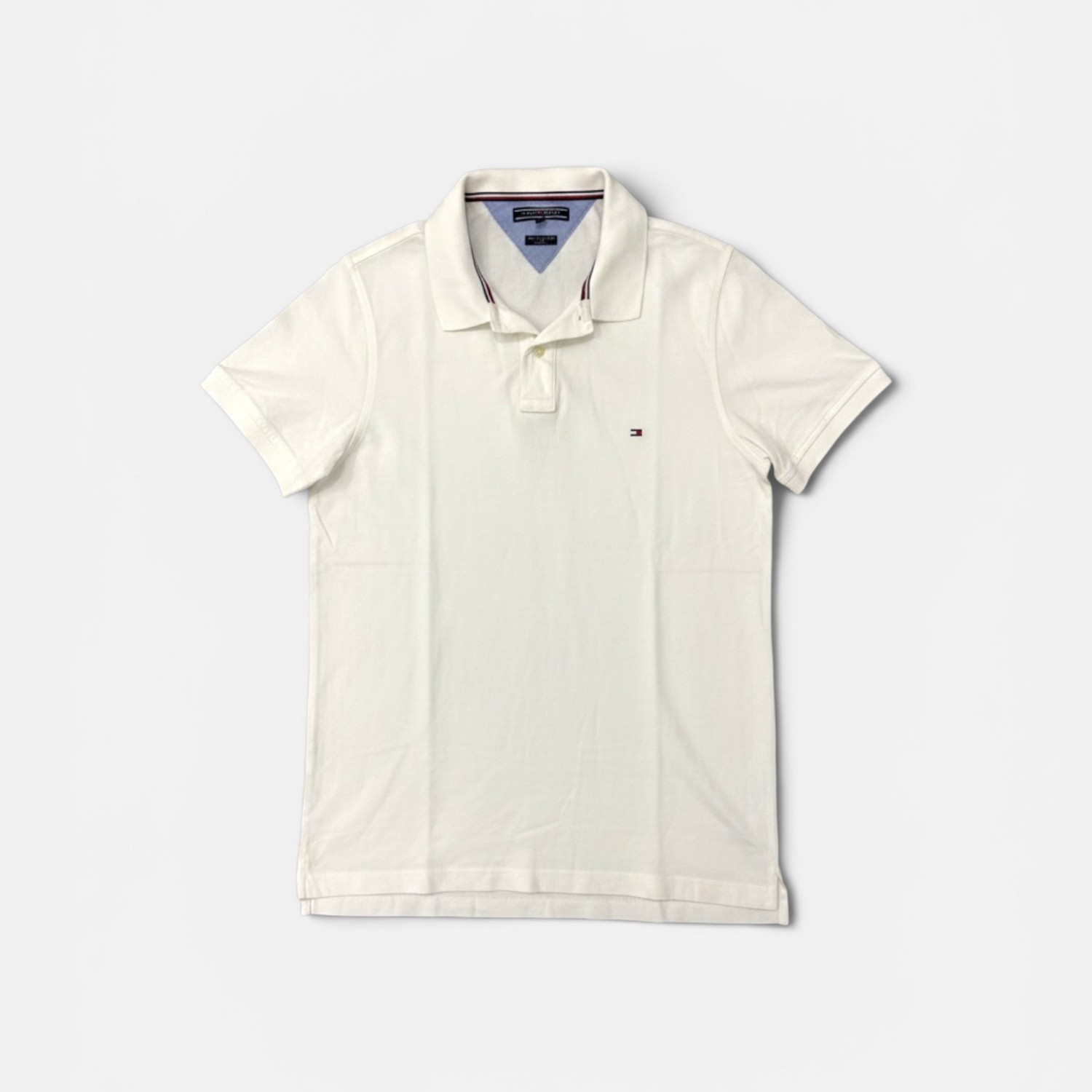 Tommy Hilfiger Ανδρική Λευκή Polo Μπλούζα L